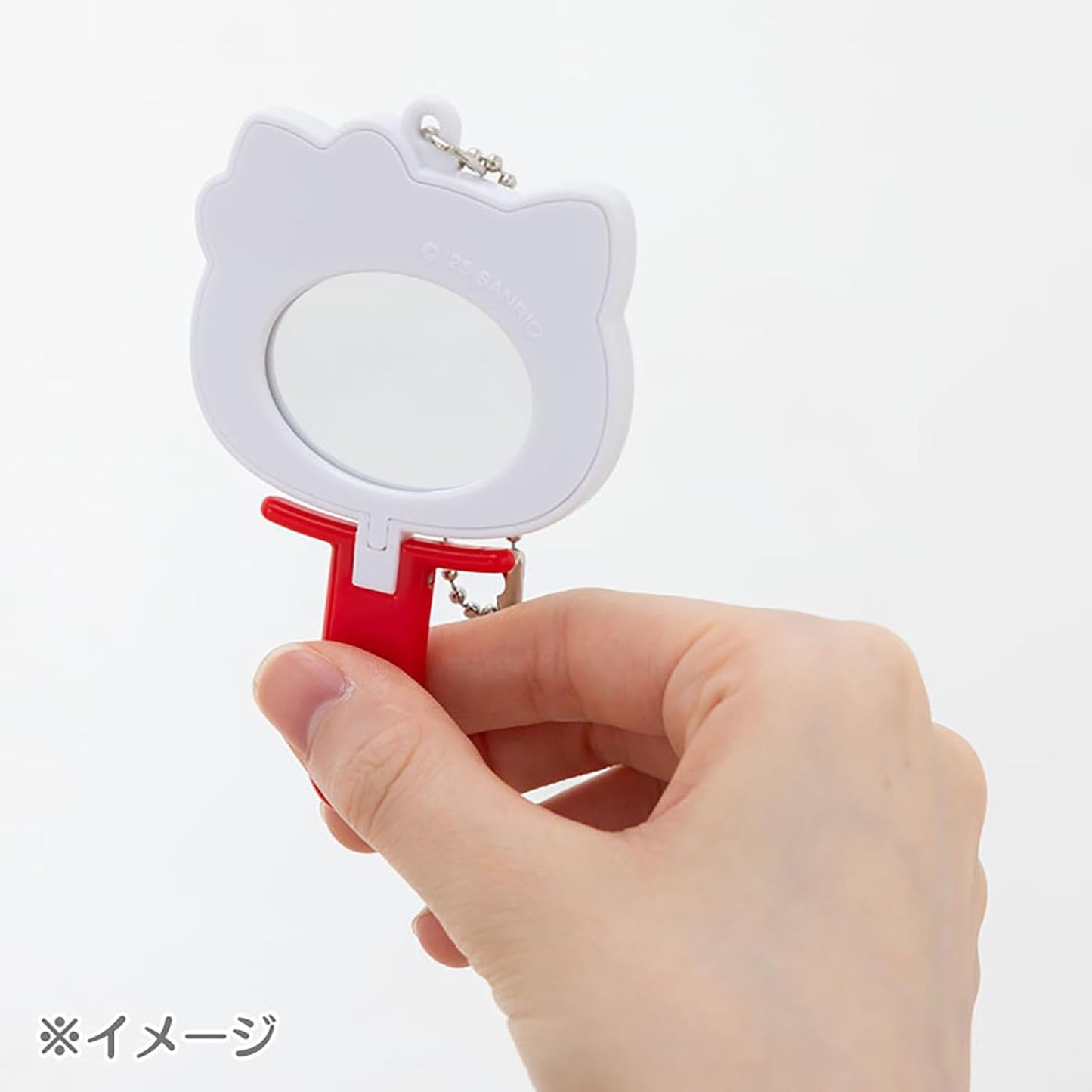 Sanrio 412996 Mini Mirror Charm (Kiradeco Miniature) Hello Kitty ABS Resin Steel Keychain Mirror