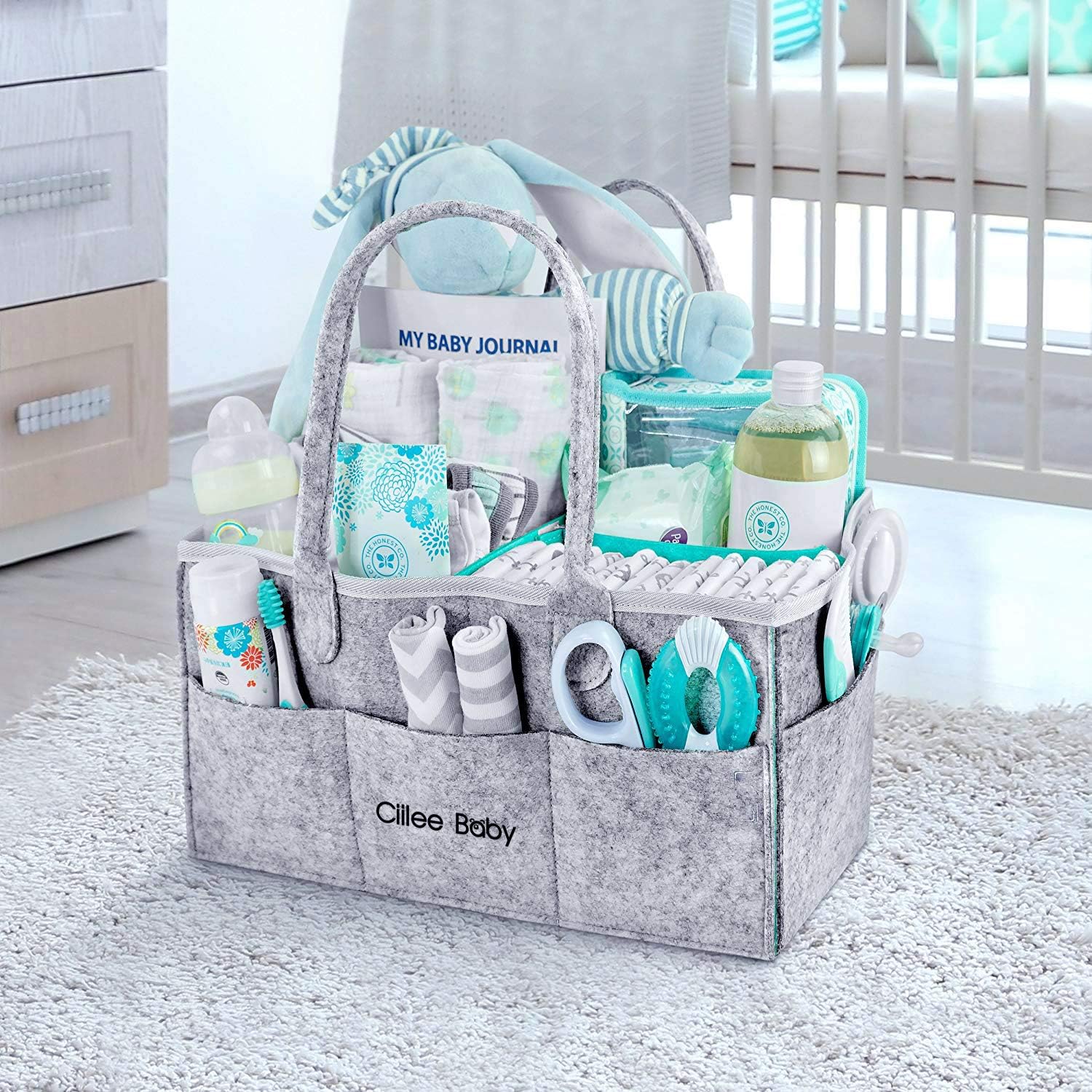 Diaper Stocker, More Durable and Secure, Diaper Storage Case, Foldable, Storage Box, Baby Supplies Storage Bag, Diaper Stocker, Baby Toys, Accessories Storage, Gray, Basket, Baby Shower Gift, Baby