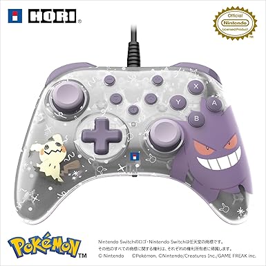 【任天堂ライセンス商品】ホリパッド TURBO for NintendoSwitch™ 2 ゴーストパーティー【旧Switch・Switch2両対応】 ゲンガー ミミッキュ