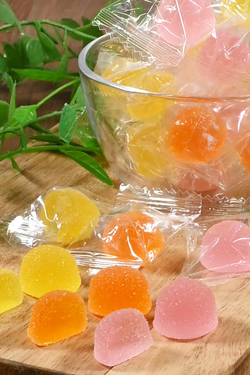 Yakushima-Produced Fruit Gummies Assortment Large Capacity [ Plum/Kumquat/Passion Fruit 3-Species Mix ] Petit Gift Individually Wrapped Commercial Use Scatter Candy Cute Candy Gummies Soft Gummies