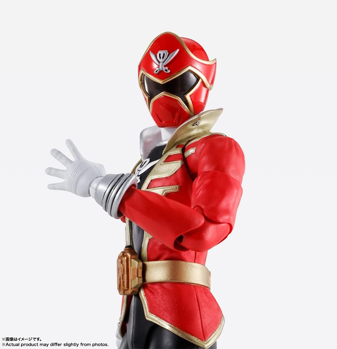S.H. Figuarts (True Bone Carving Process) Pirate Sentai Gokaiger Gokai Red, Approx. 5.7 inches (145 mm), PVC & ABS, Pre-painted Action Figure