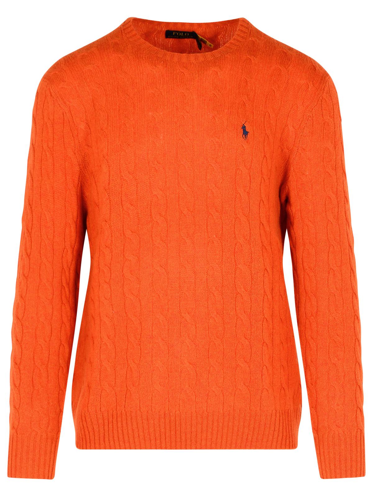 Polo ポロラルフローレンオレンジウールとカシミアセーター - Image 5