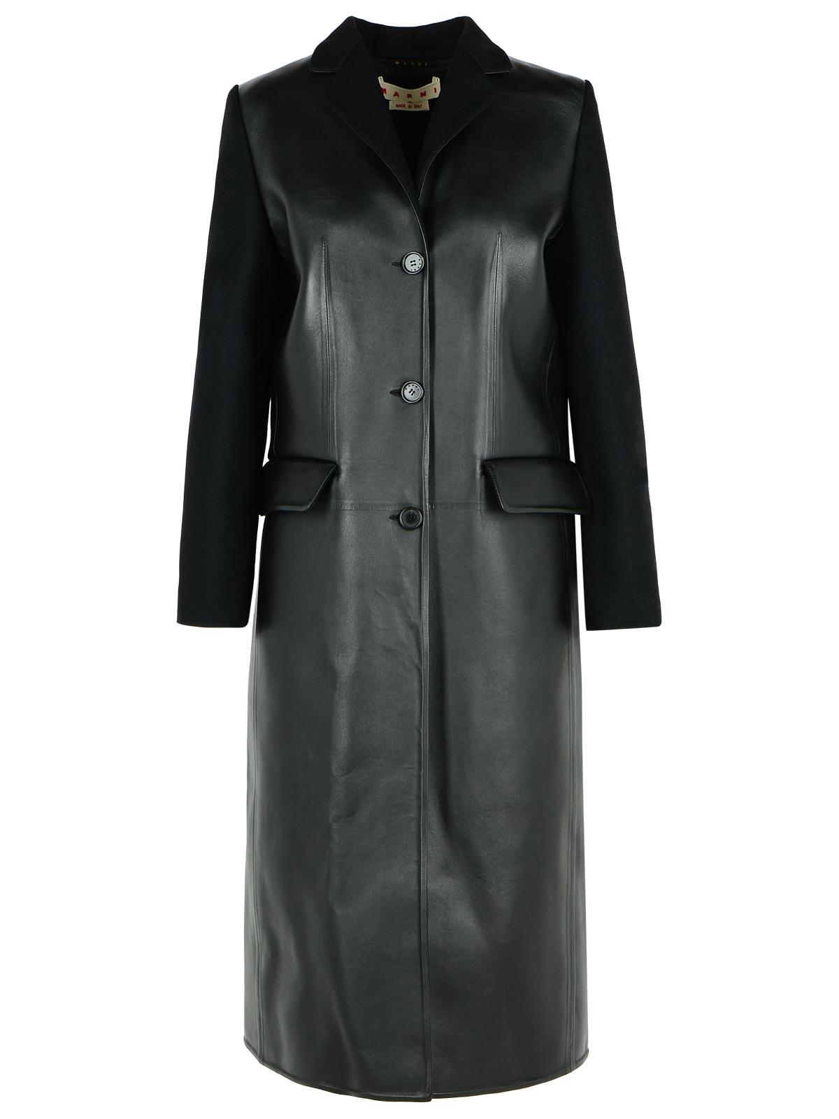 Marni マルニブラックリアとバージンウールコート - Image 5