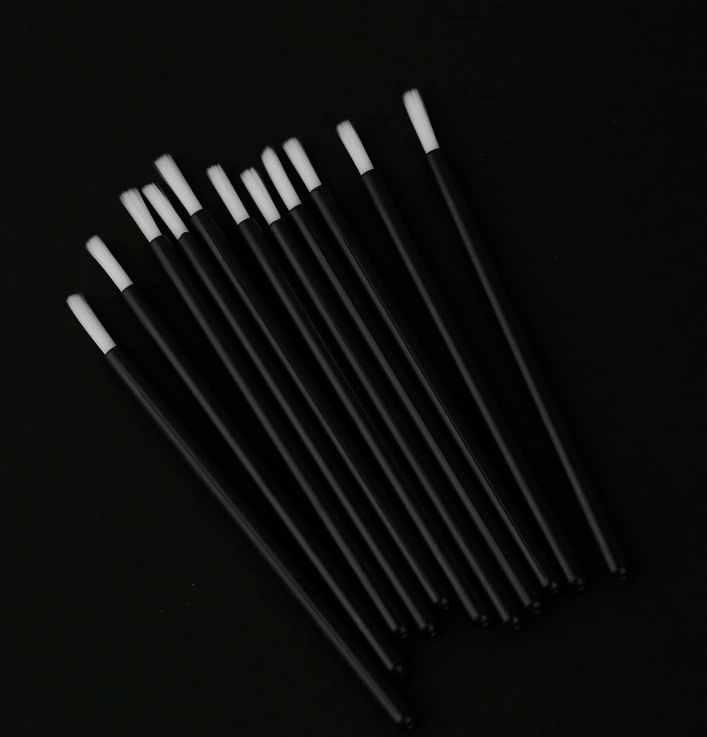 KOLAMOON 100 Pcs Disposable Brushes Plastic Paint Brushes Model Brushes Paint Melting Putty Cement Glue Plastic Model Figures Painting Brushes Large Capacity (Thick Brush)