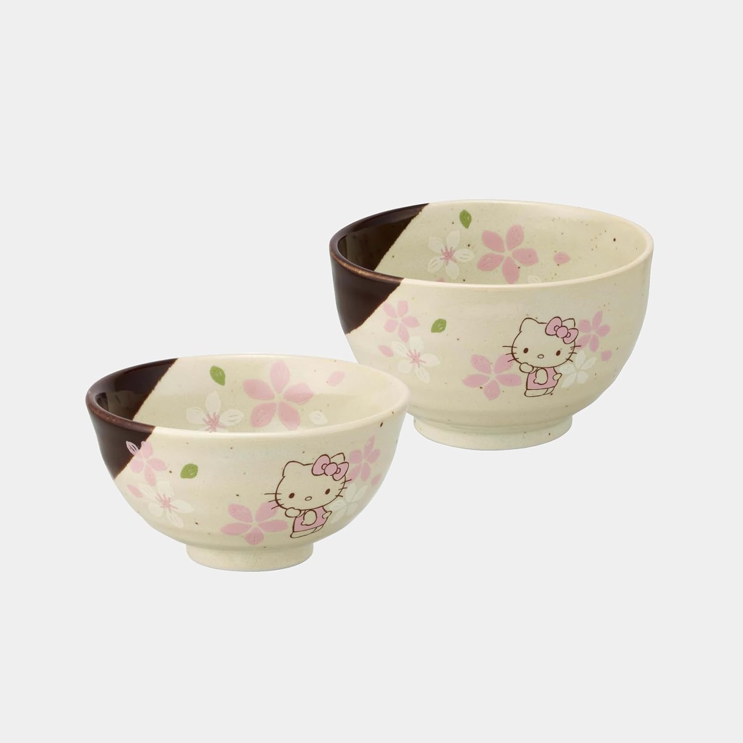 Skater CHMB1-A Mino Ware Small Bowl Hello Kitty Sakura Sanrio 5.0 x 3.1 inches (12.8 x 8 cm)