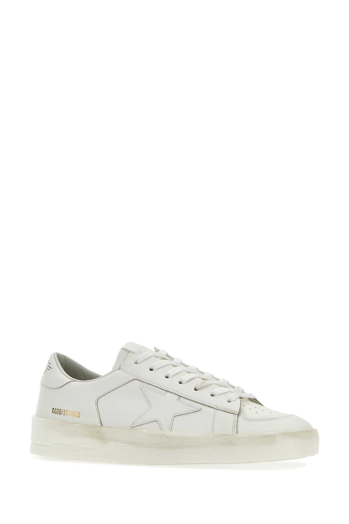 Golden Golden Goose Deluxe Brand White Leather Stardanスニーカー - Image 5