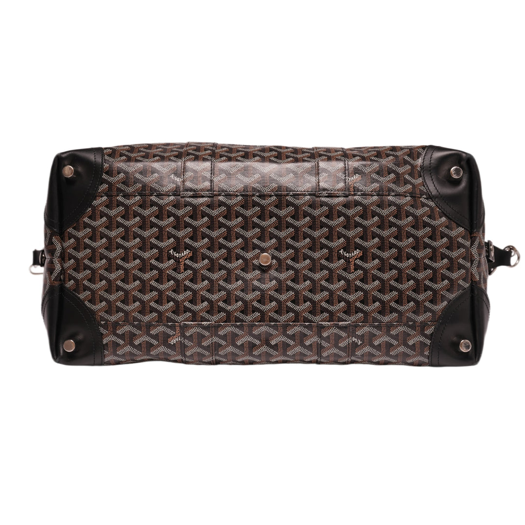 GOYARD 'BLACK' BOWLING 45 DUFFLE BAG