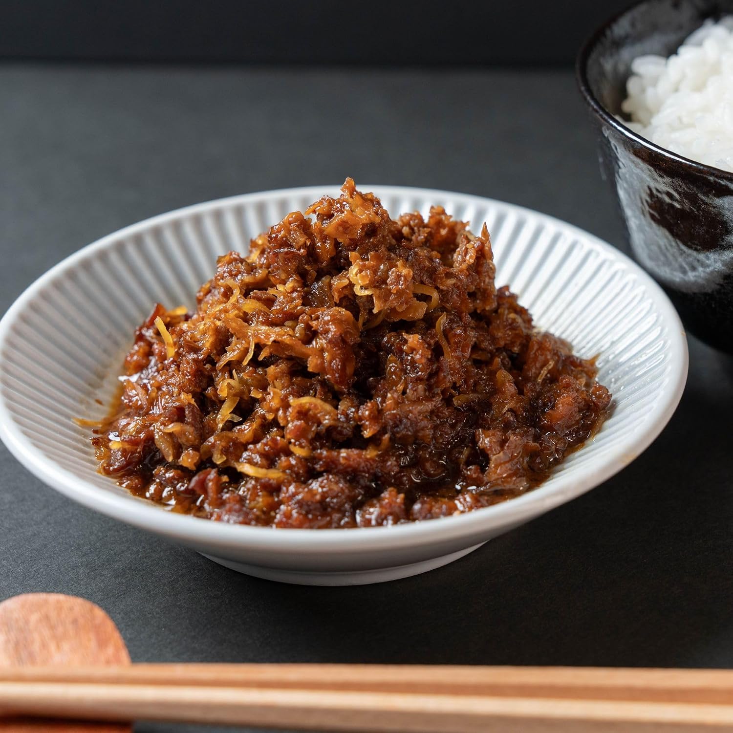 Set of 2 simmered Japanese Beef with Japanese Beef, 5.3 oz (150 g) for Rice, Snacks, Kyoto Souvenir, Room Temperature Pouch