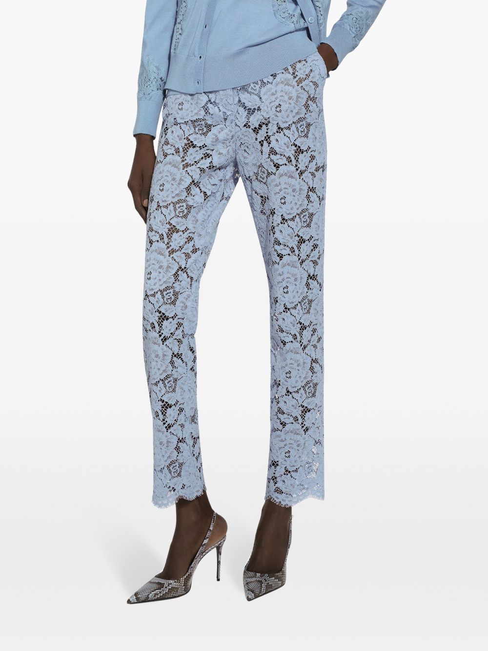 Dolce  Gabbana ドルチェ＆ガッバーナコルドネットレースズボン - Image 5