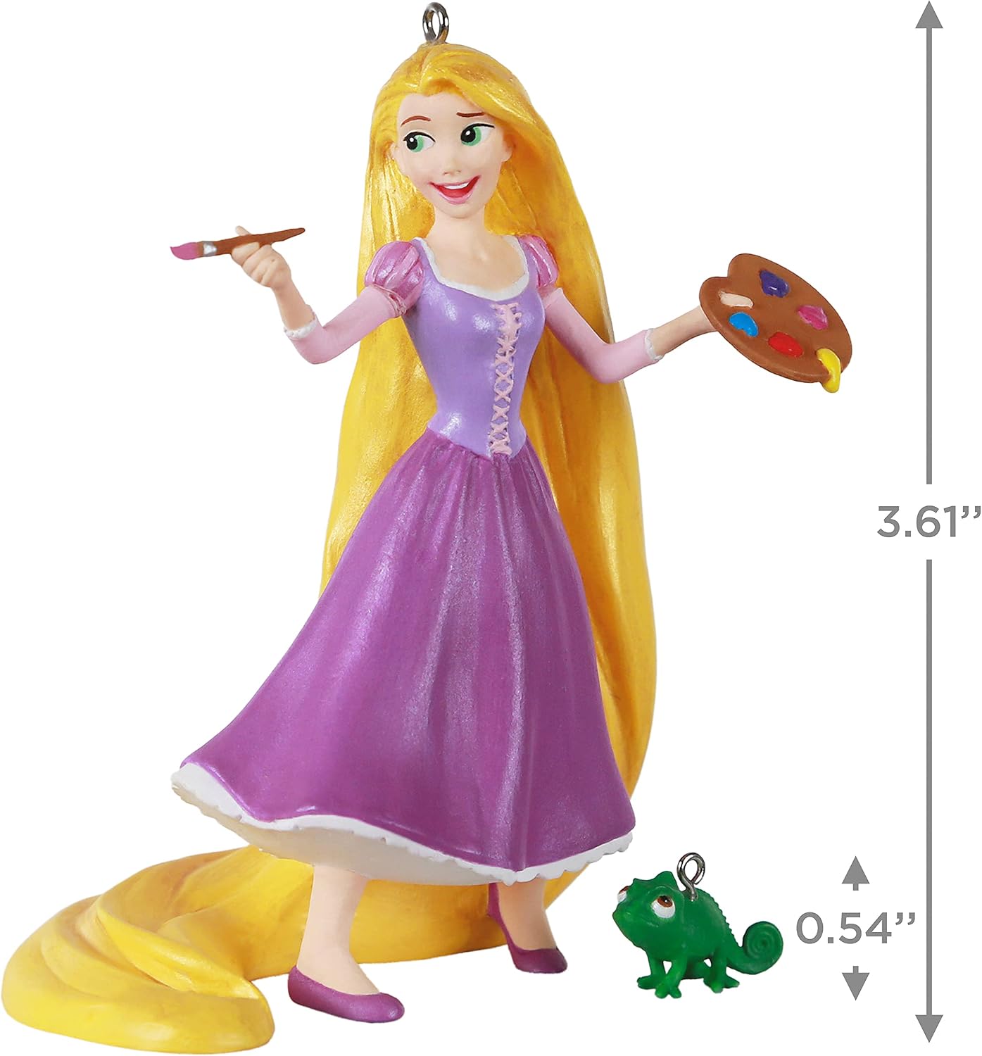 Hallmark Keepsake Adornos de Navidad 2021, Disney Tangled Rapunzel y Pascal, juego de 2