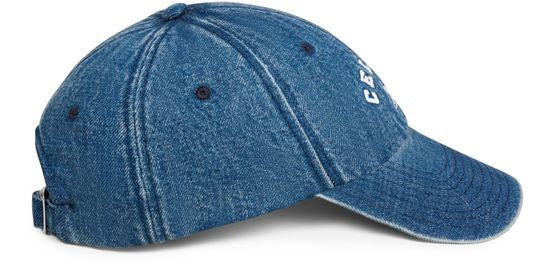 Celine richelieu cap in cotton denim - Image 5