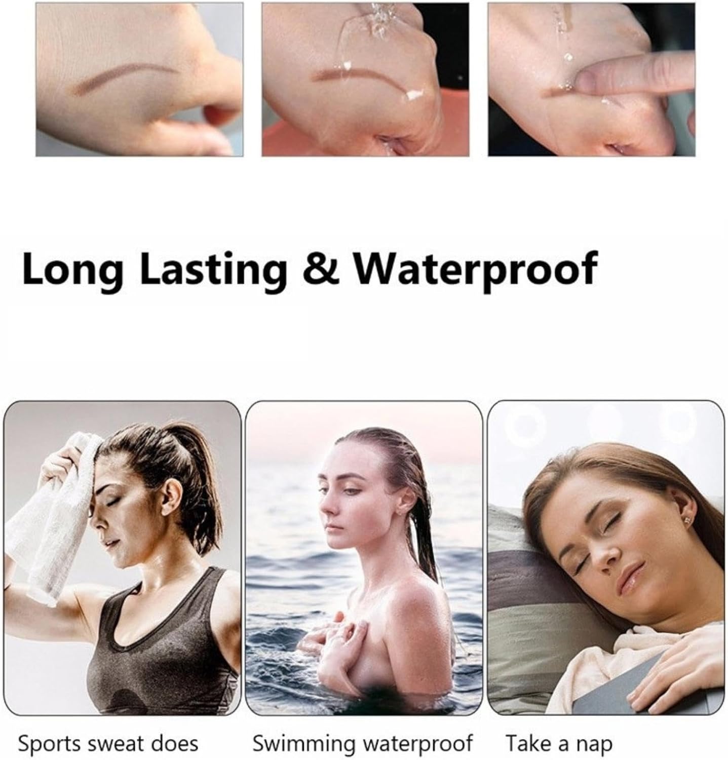 Eyebrow Tint Permanent Eyebrow Eyebrow Color Eyebrow Tattoo Permanent Makeup Eyebrow Eyebrow Pencil Eyebrow Pen (Natural Brown)