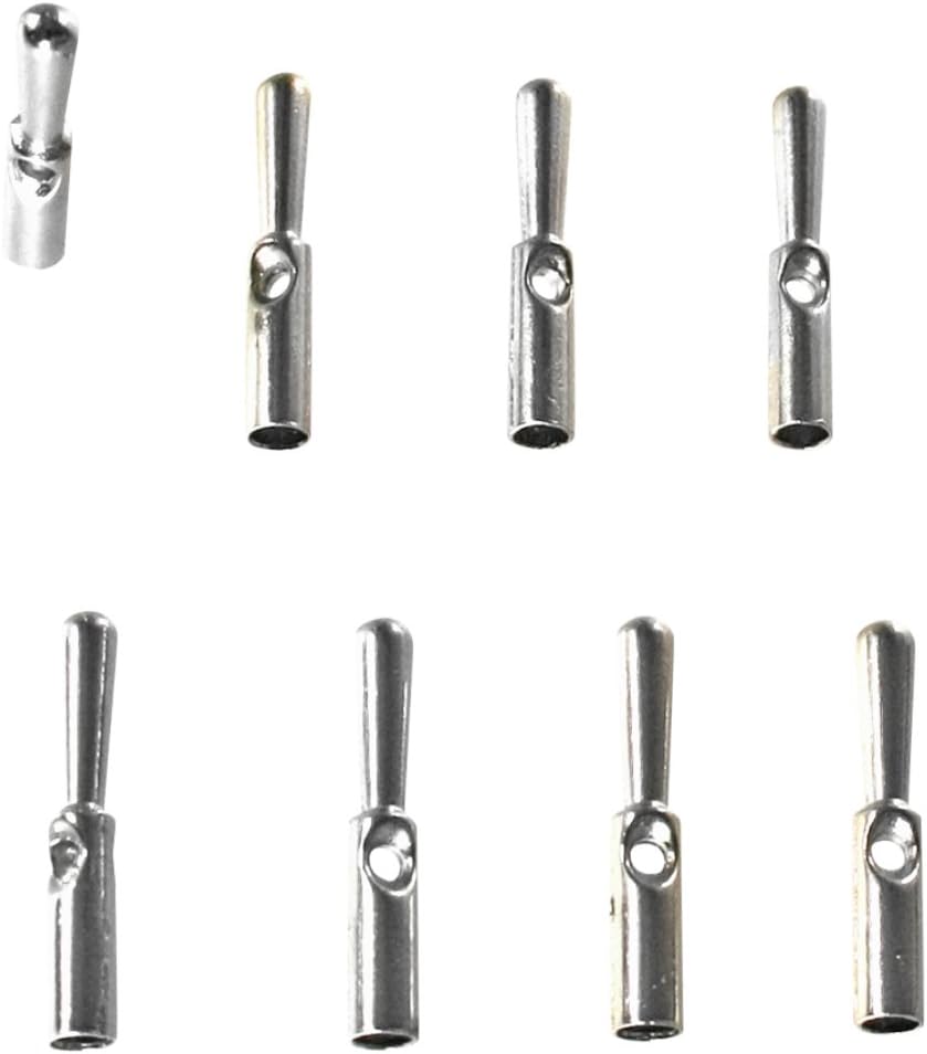 Waki Sangyo US-004 Tsuyu Tip Drop Shaped Umbrella Artisan Umbrella Ribs Tip Repair 8 Pieces Silver