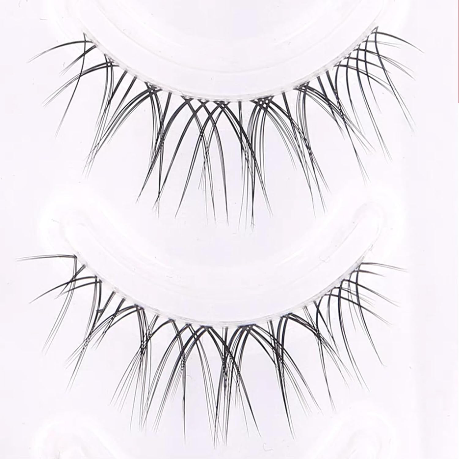 False Eyelashes, 5 Pairs Natural False Eyelashes, Natural Eyelashes, Actress Eyelashes, Thin Makeup, Waterproof, Daily Use, Long Lasting, DIY Eyelashes at Home, Natural, Handmade, Ultra