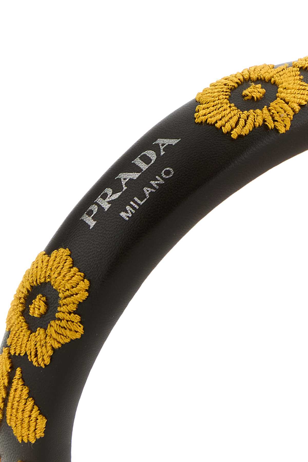 Prada プラダブラウンナッパレザーヘアバンド - Image 5