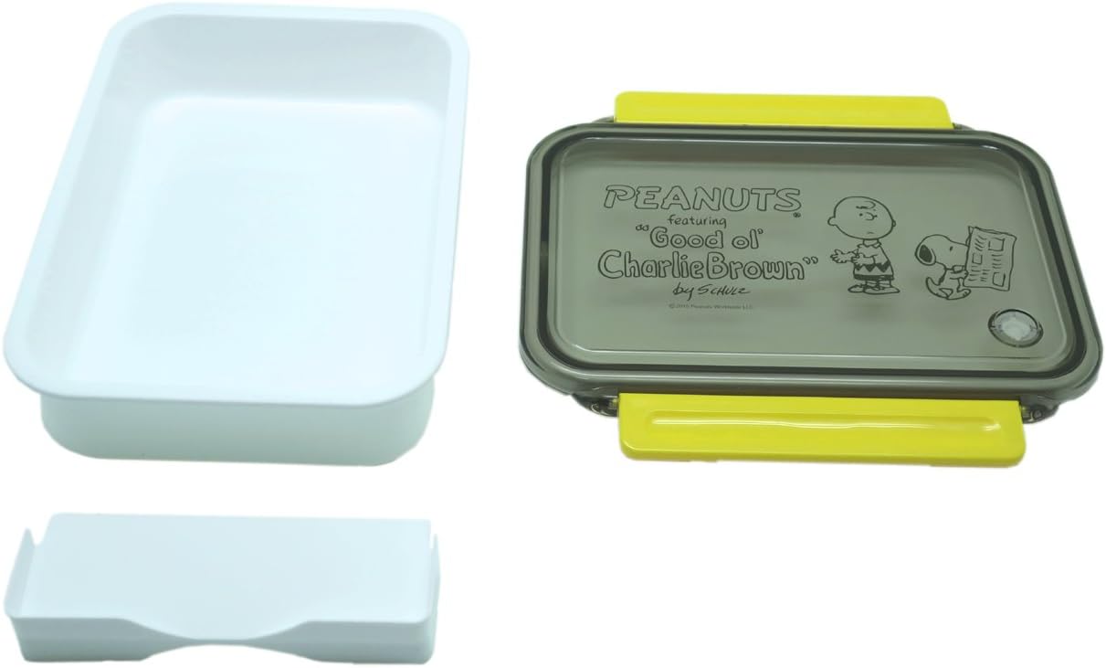 OSK PCL-3 Snoopy Peanuts Lunch Box with Divider, 22.0 fl oz (650 ml), Dishwasher Safe, Microwave Safe, Lock, Gasket, Stylish, Cute, Unisex, Kids, Elementary School Students, Adults