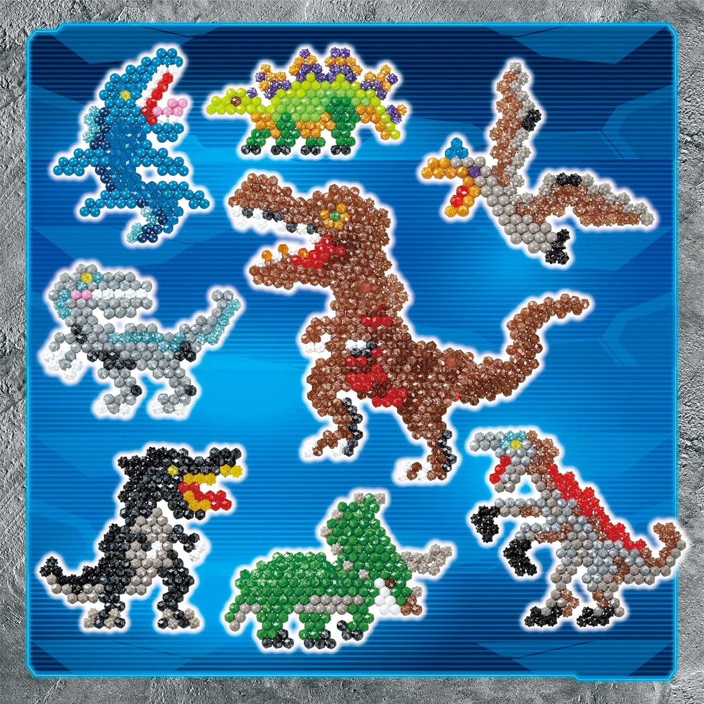 EPOCH Aquabeads Aqua Beads Character Bead Set, Jurassic World Creation Display Set, AQ-360 ST Mark Certified, For Ages 6 and Up, Toy, Water Sticks, Water