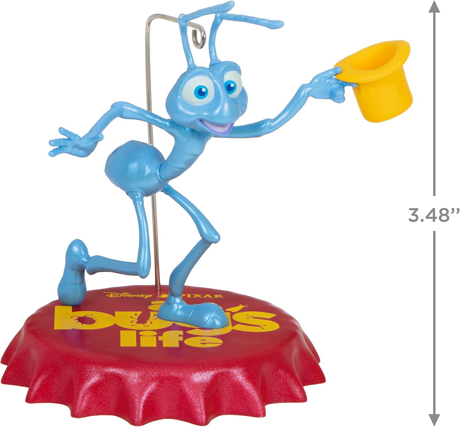 Hallmark Keepsake Adorno de Navidad 2023, Disney/Pixar A Bug's Life 25th Anniversary Flik, regalos para fanáticos de Disney