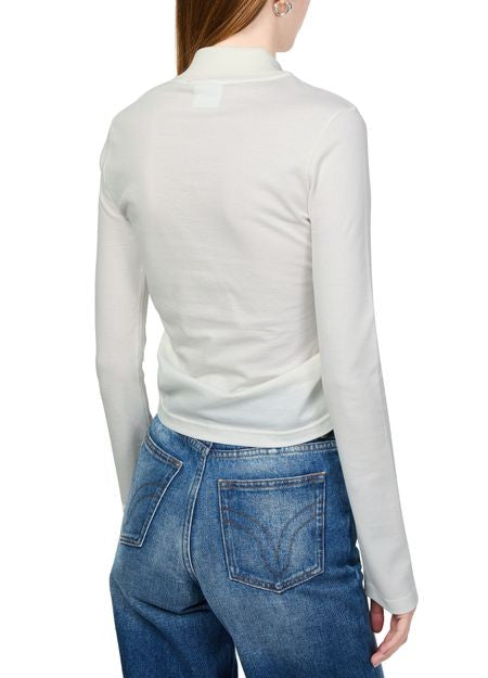 COURREGES Twist piqué crop polo - Image 5