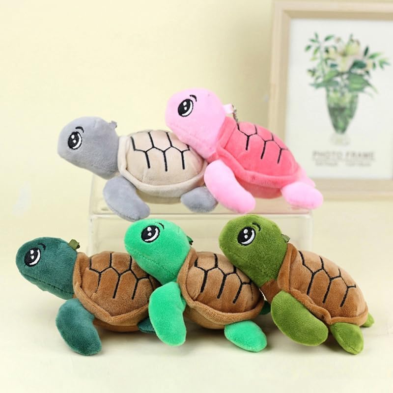 Yavoluy Plush Turtle Turtle Keychain Keychain Cute Pendant Bag Charm Plush Mascot Turtle Toy, green