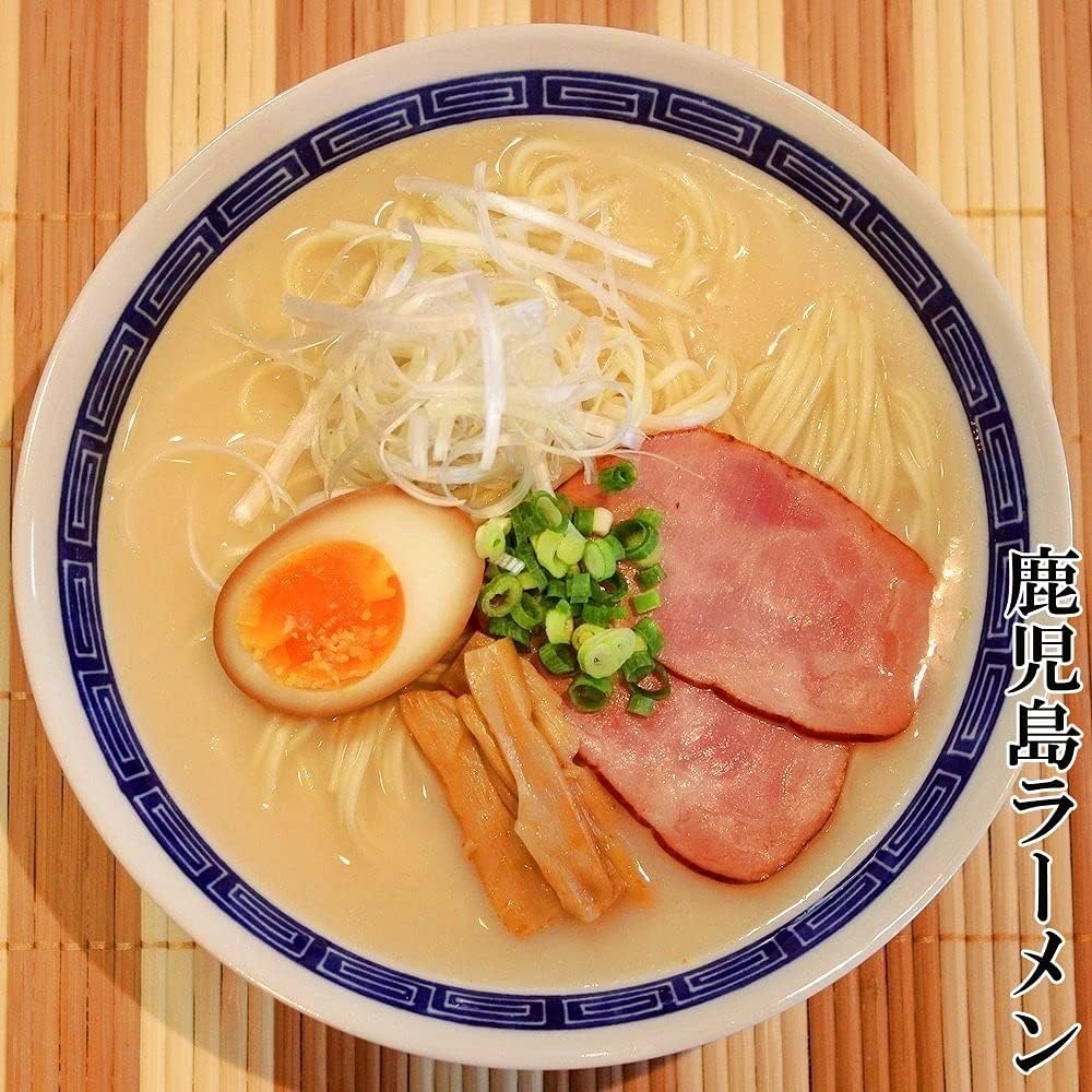 ramen noodle Ramen Noodle Tonkotsu Ramen Food Comparison Set (3 Types / 6 Servings) with Garlic, Miyazaki of Soy Sauce Pork Bones, Kagoshima with Black Pig Extract, Local Series [Dry Noodles, Soup, Emergency Food, Instant Food