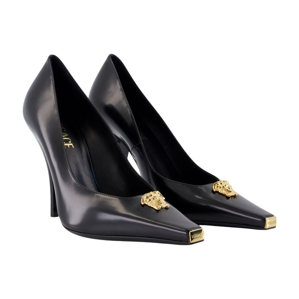 Versace T.105ポンプヴェルサーチレザーブラック - Image 5