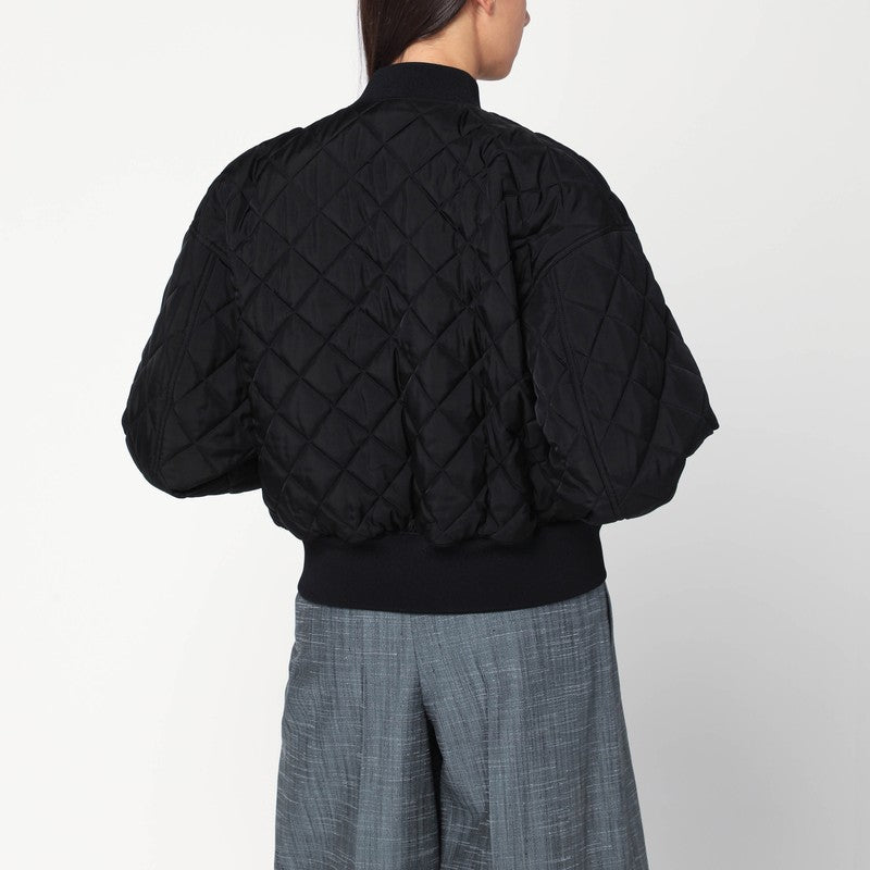 Jil Jil Sander Quilted Black Bomber - Image 5