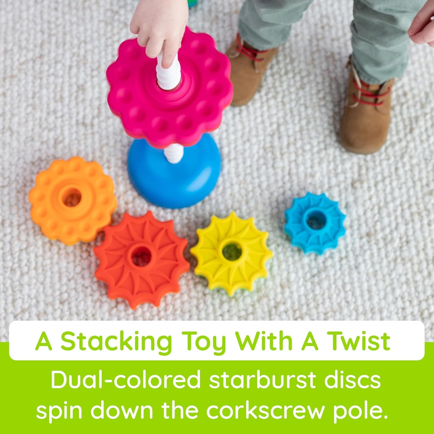 ファットブレイン(Fat Brain Toys) スピンアゲイン 知育玩具 13X42cm FA110-1 正規品