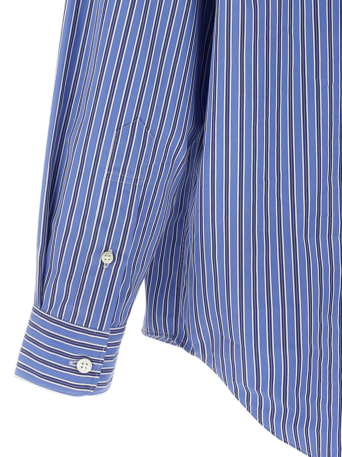 Comme Comme Des Garchons Hommeパッチストライプシャツ - Image 5