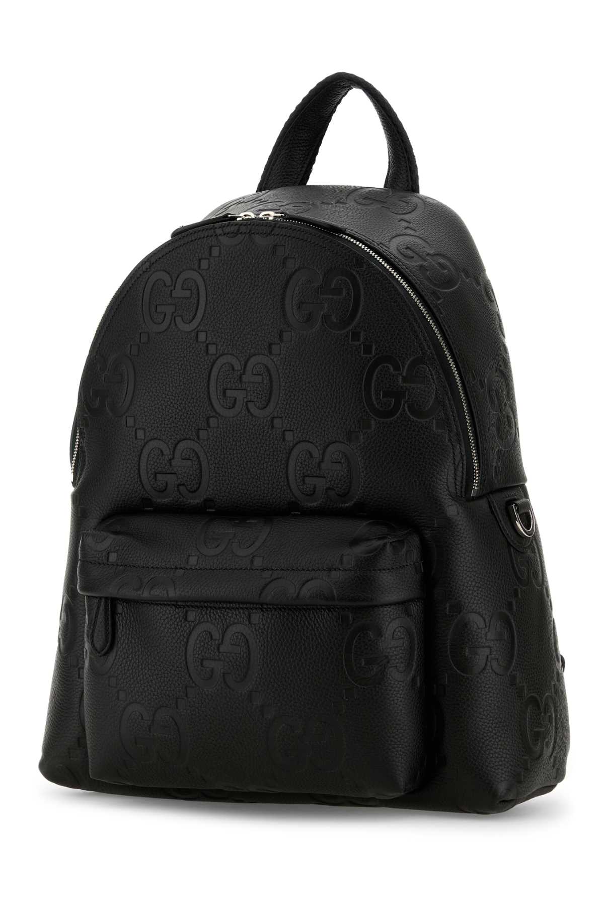 Gucci グッチ ブラック ジャンボ GG レザー GG バックパック - Image 5