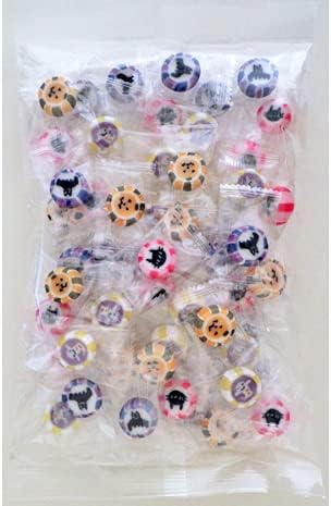 Halloween Candy, Pack of 50, Individual Packaging, 2024 Edition, 4 Types of Mix, Confectionery, Halloween Candy, Gold Fan