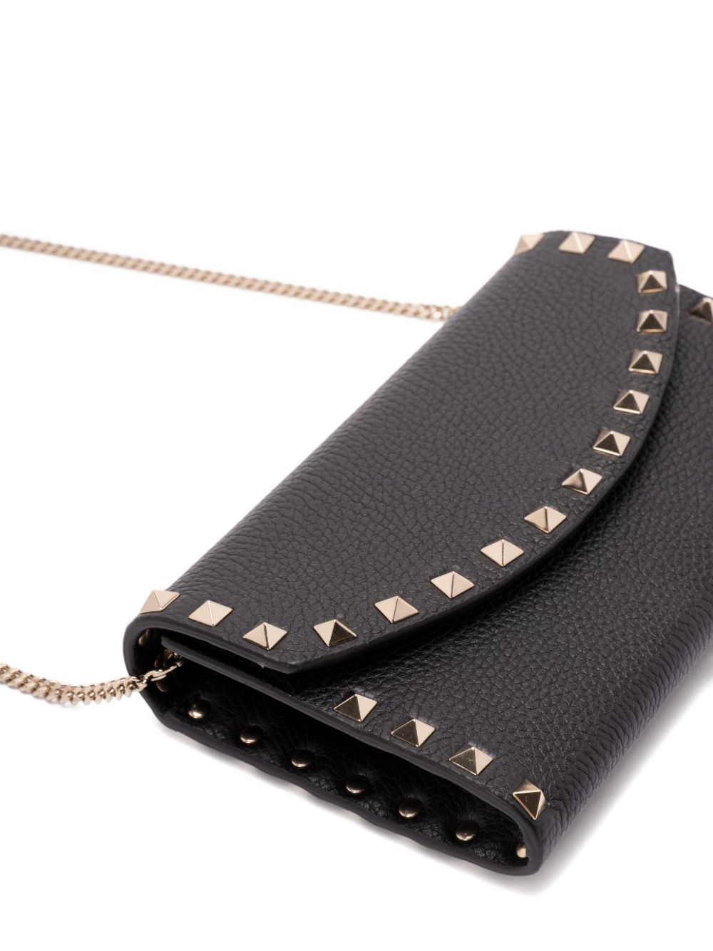 Valentino チェーン上のバレンティーノガラヴァニロックスタッドレザーウォレット - Image 5