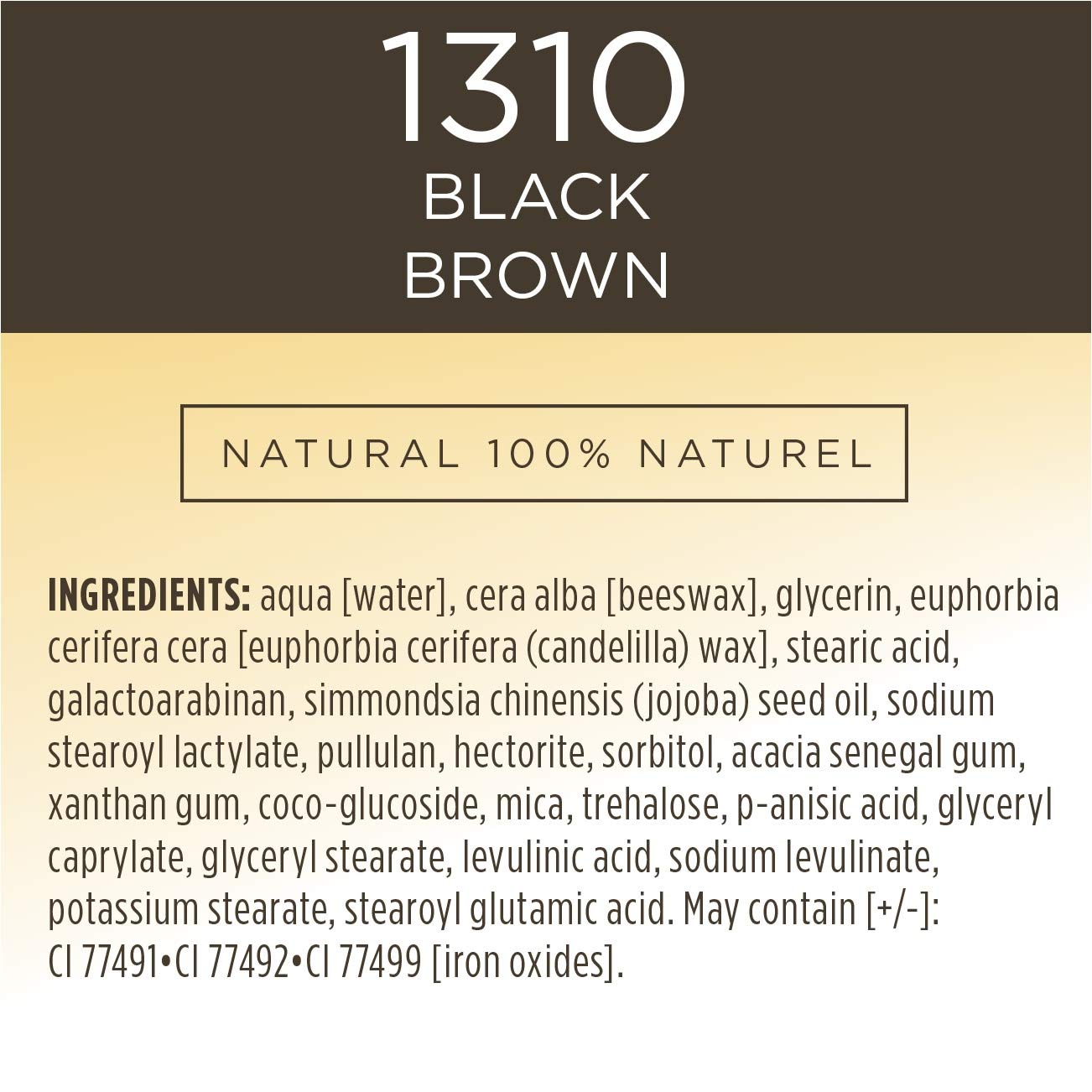 Burt's Bees Máscara nutritiva 100% natural, marrón negro, 0.4 onzas (paquete de 2)