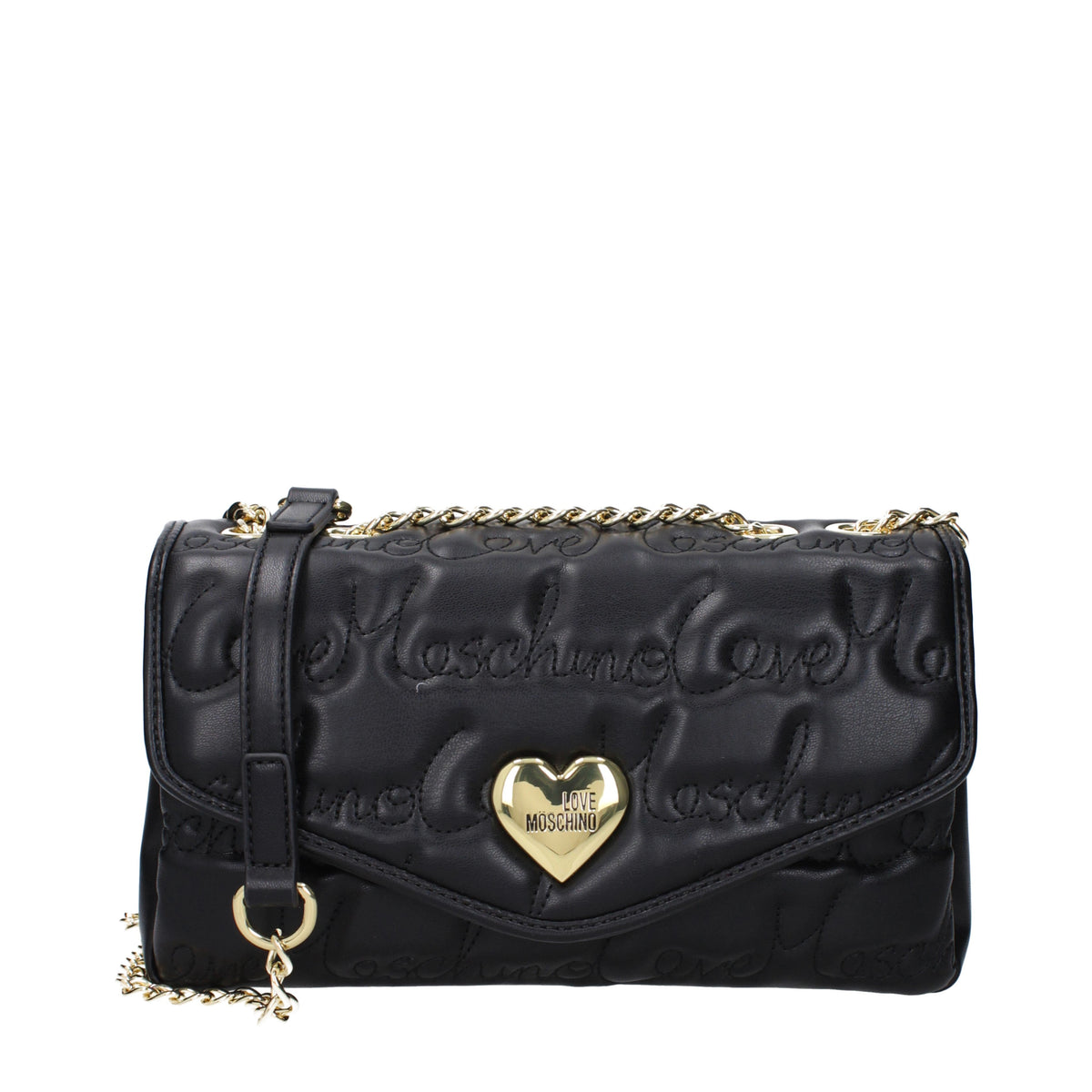 Moschino モスキーノのショルダーバッグが大好きな女性ポリウレタンブラック - Image 5