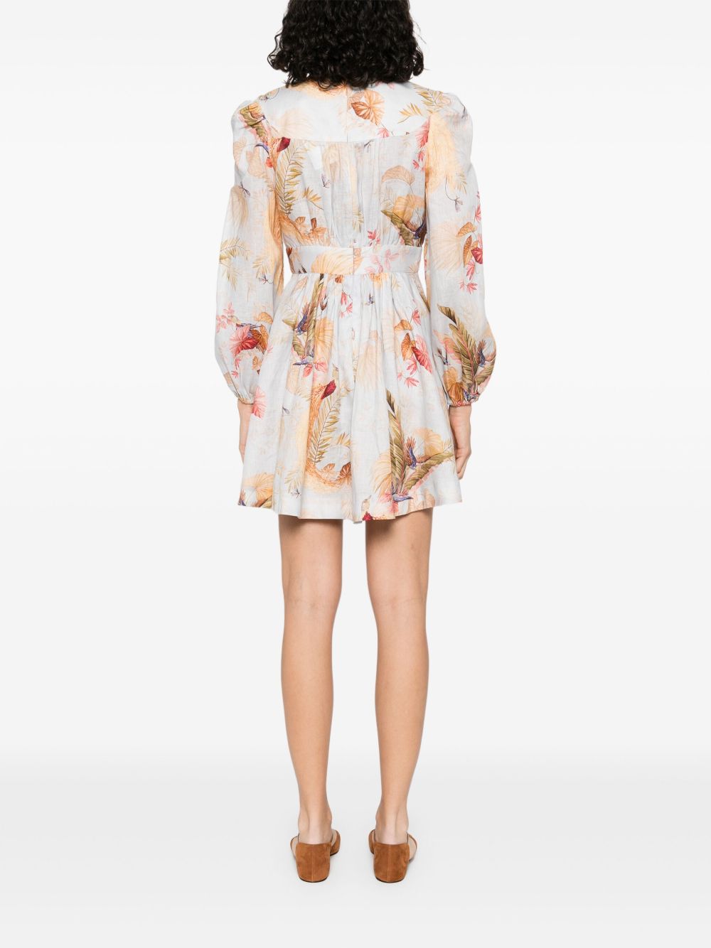 Zimmermann Zimmermann Ascension Linen Mini Dress - Image 5