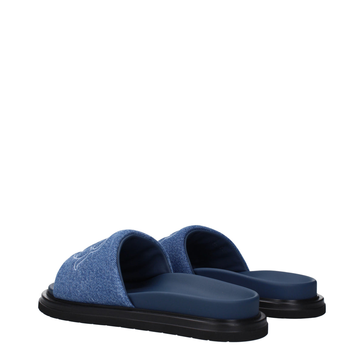 Dior クリスチャンディオールのスリッパとひづめの男性の布地青/ジーンズ - Image 5