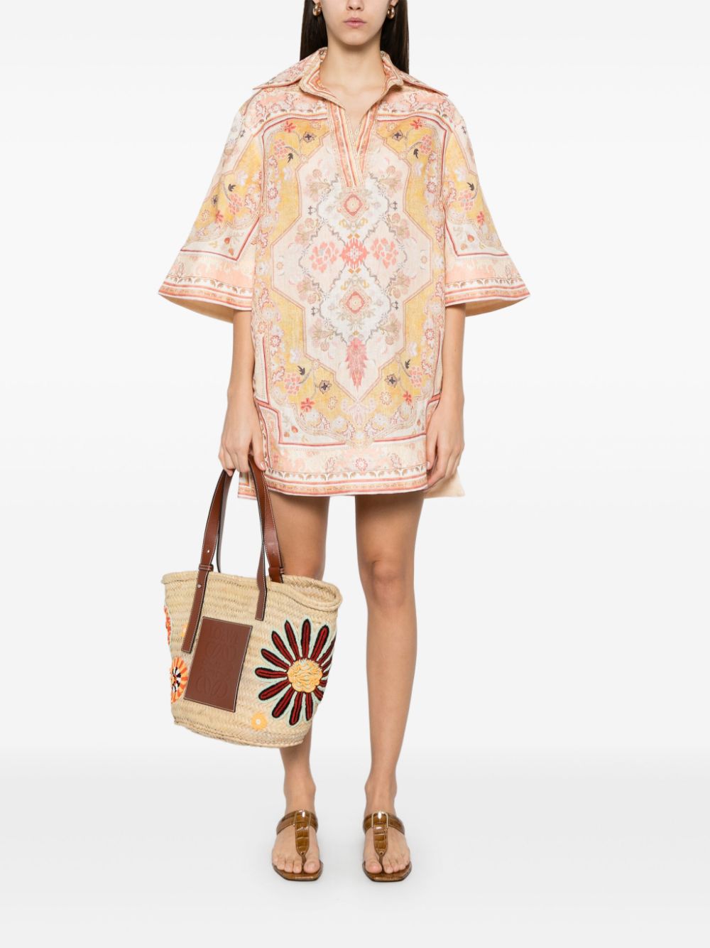Zimmermann Zimmermann Wylieプリントリネンチュニック - Image 5