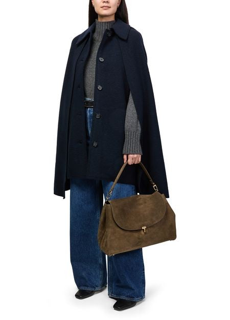 TOTEME T-Lock suede satchel - Image 5