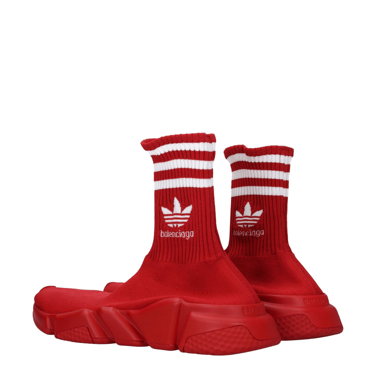 Balenciaga バレンシアガスニーカーアディダススピードマン生地赤/白 - Image 5