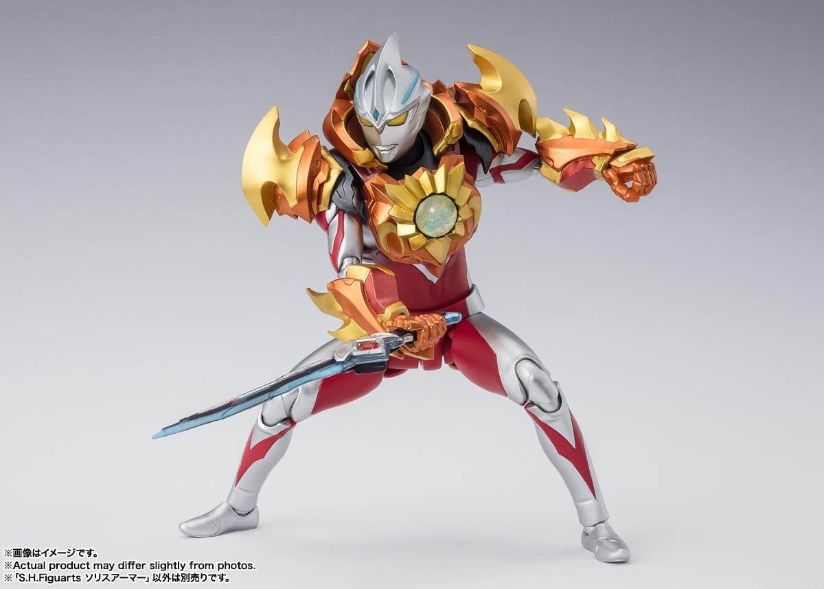 BANDAI SPIRITS S.H. Figuarts Ultraman Arc Solis Armor, Approx. 5.9 inches (150 mm), PVC & ABS, Pre-painted Action Figure