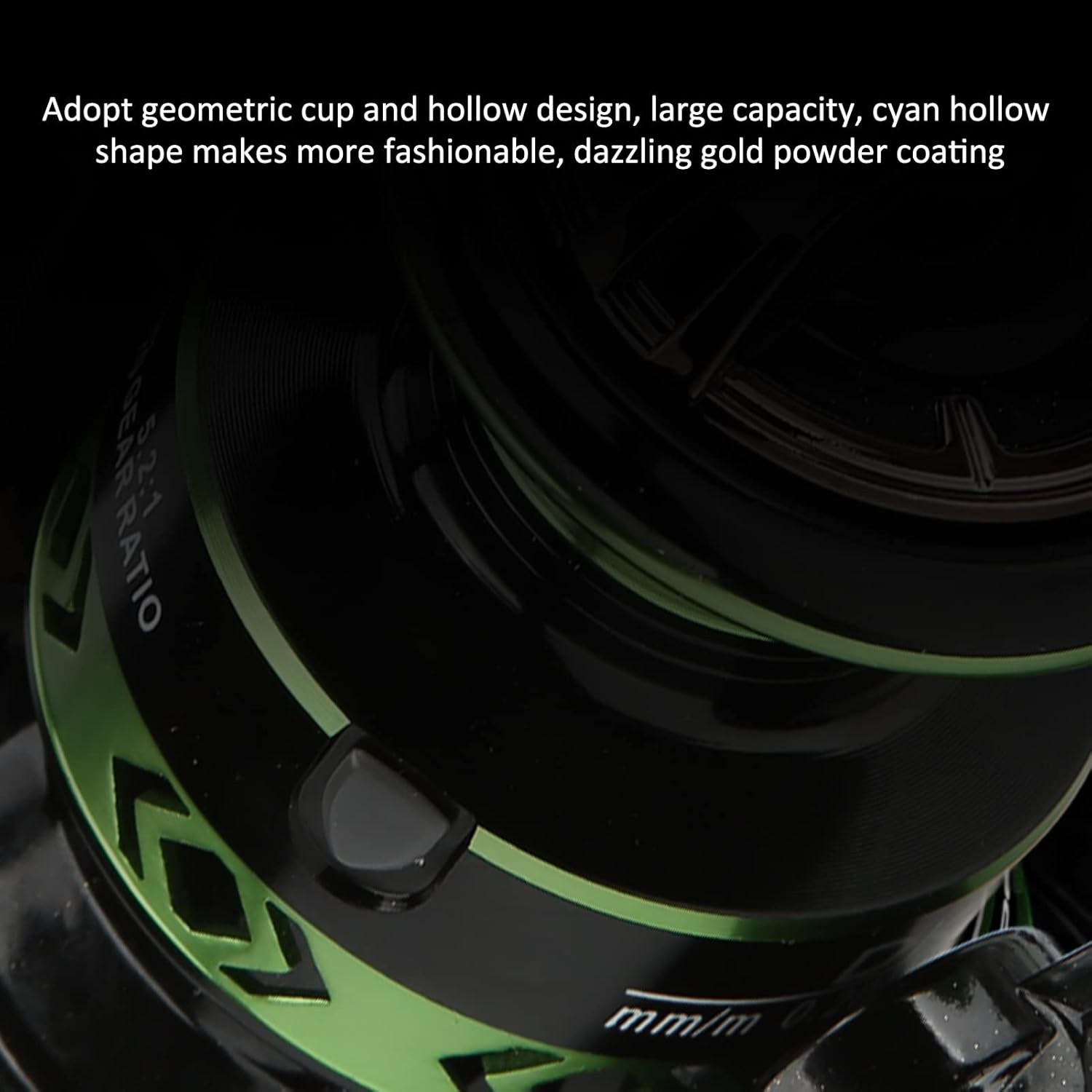 All Metal 5.2:1 Spinning Fishing Reel Geometric Cup Sealed Bearing High Performance Metal for Fishing Lovers