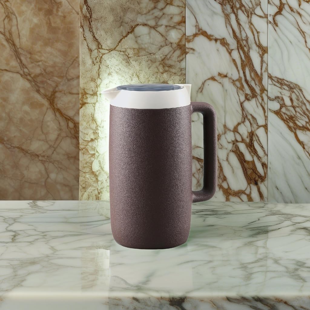 Zojirushi DGB-17C-TA Cool Pitcher, 4.7 fl oz (1.7 L), Cold Insulation, Sweat Free, Wide Mouth, Lightweight, Brown
