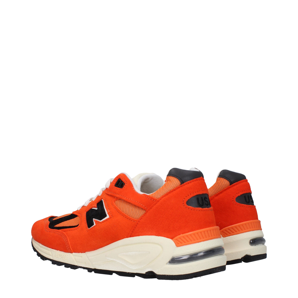 Designer Brand ニューバランススニーカー990メンズスエードオレンジ - Image 5