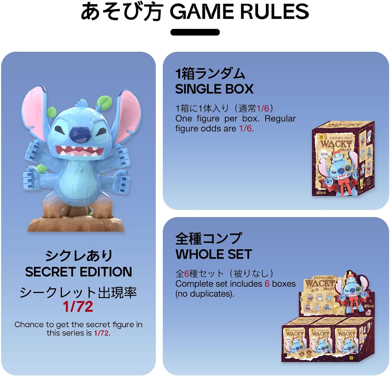 TOP TOY Disney Stitch Fanny Diary 2.0 Series [1 Piece] Plush Toy Blind Box Figure Soft Vinyl PVC Premium Toy Birthday Present for Disney Character Collectors