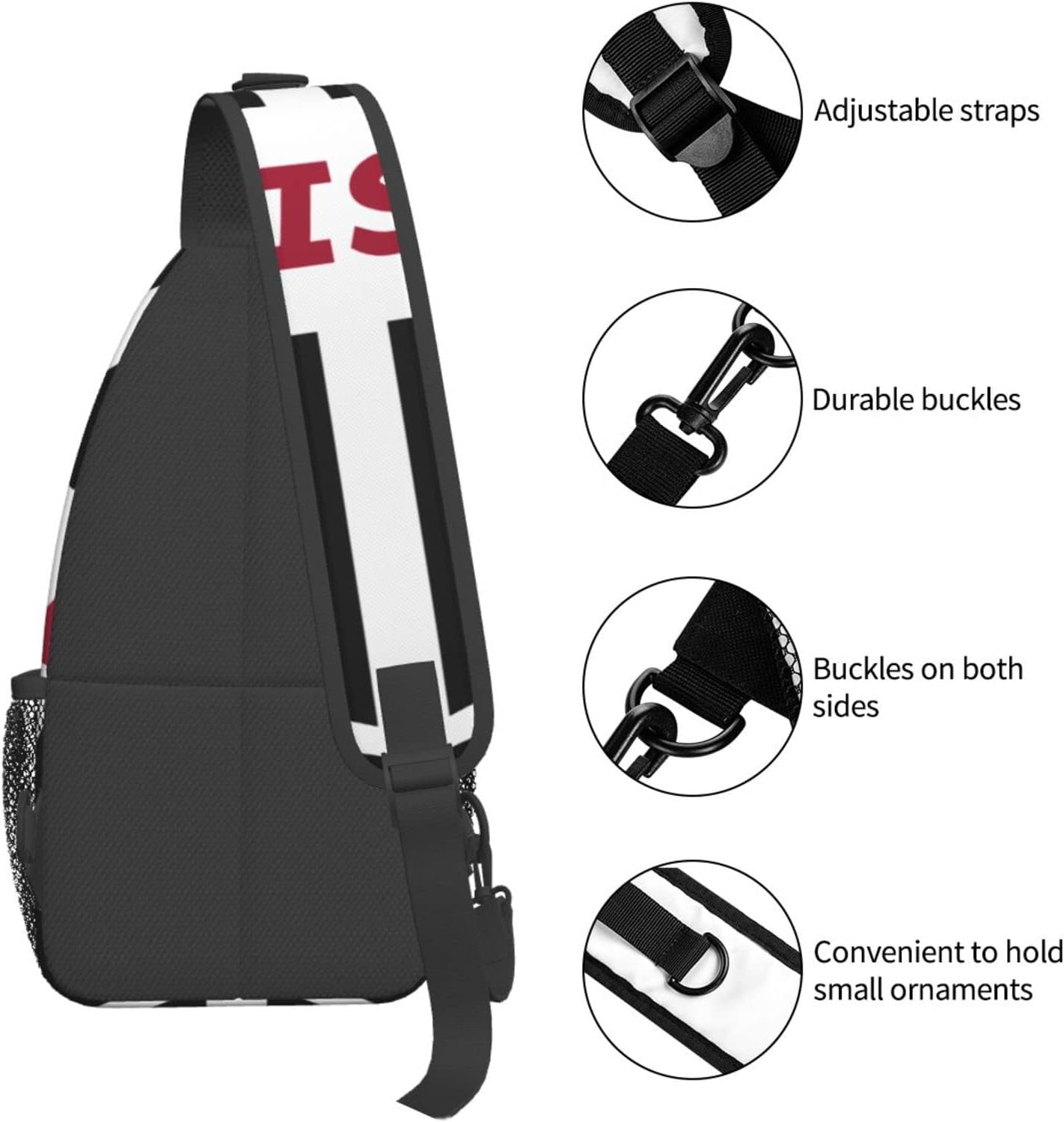 Vissel Kobe Shoulder Bag, Large Capacity, Shoulder Bag, Crossbody Bag, Mountain Climbing, Outing, School, Events, Anime, Moe Goods, Multifunctional, Lightweight, Unisex, Gift, Sports, School Bag,