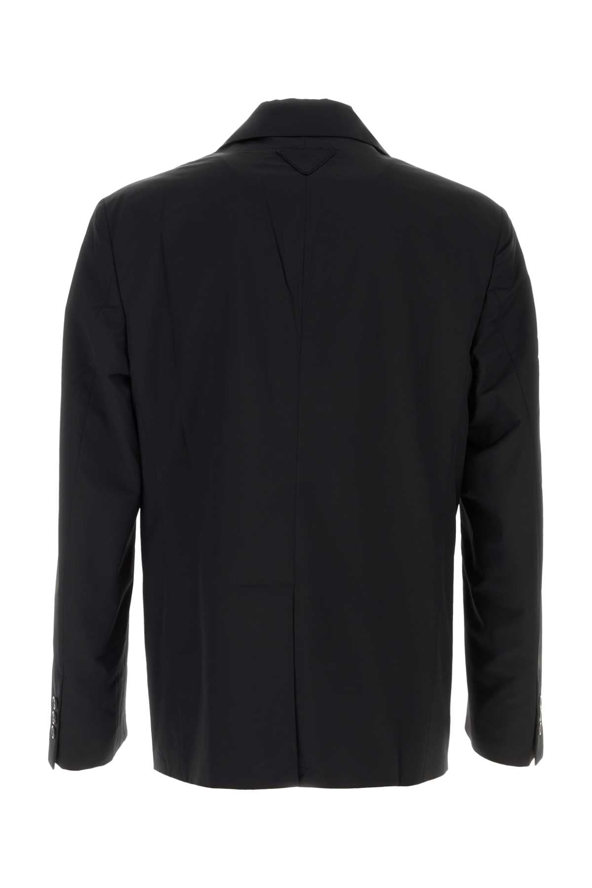 Prada プラダ ブラック ウール ブレンド ブレザー - Image 5