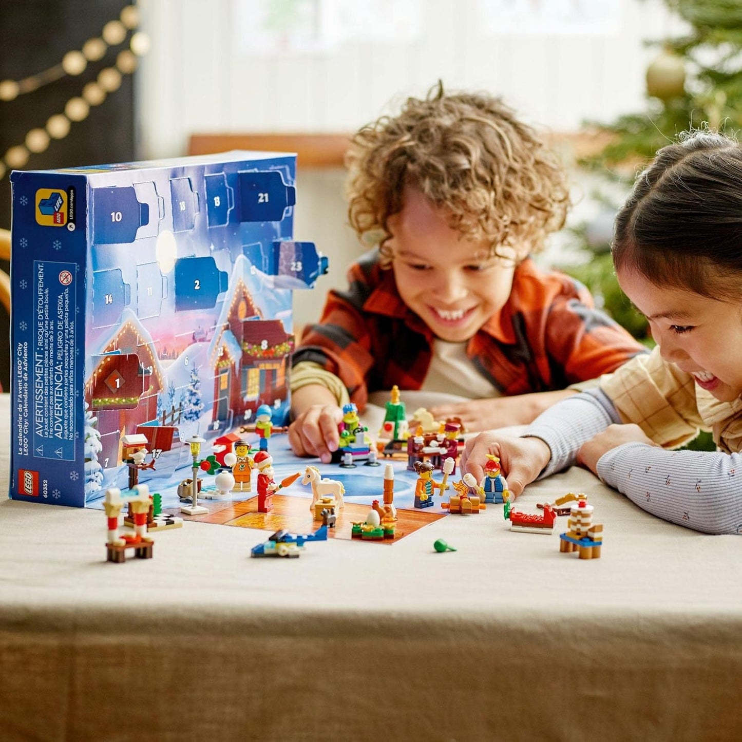 LEGO City Advent Calendar 60352 Toy Blocks, Present, Holiday, Anniversary, Boys, Girls, 5 Years Old