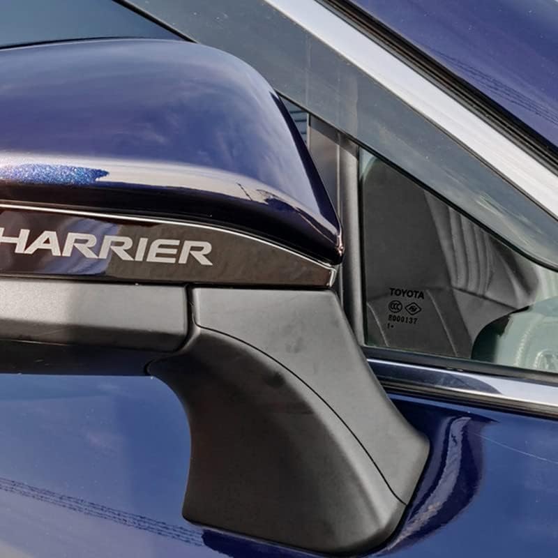 Harrier Door Mirror, Garnish, Side Mirror Cover, Car Accessory, Exterior Parts, Toyota Harrier 80 Series, 2022, Stainless Steel, 2P, Haap-yr (Black) Har19-Bk