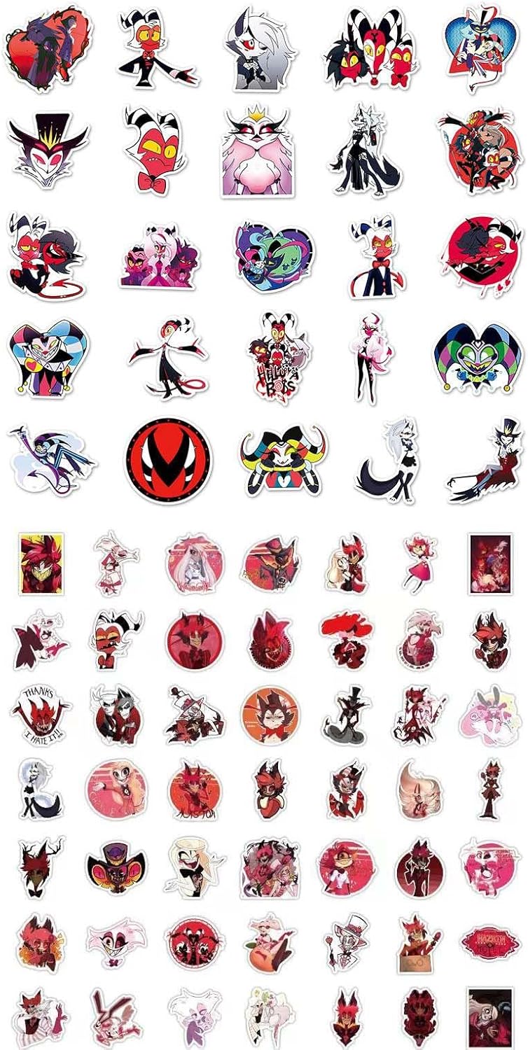 Hazbin Hotel Heluva Boss Goods Lucky Bag Alastair Angel Dust Sticker Card Case Keychain Brooch Photo Card Anime Accessories Decoration Cosplay Prop Fashionable Costume Tool Unofficial Moe Goods Bag