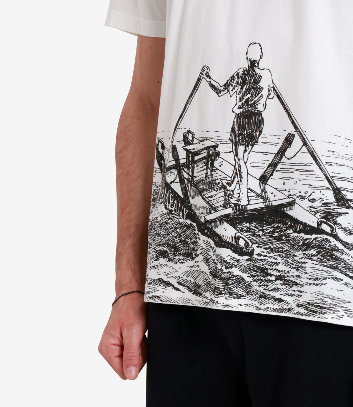 C C.P.会社Tシャツとポロスホワイト - Image 5